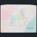 Adorable Holographic Unicorn Magical Stars Ombre iPad Smart Cover<br><div class="desc">Adorable magical unicorn. An elegant and sophisticated design.</div>