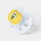Adorable Honey Bee Baby Boy Honeycomb Pacifier (Front Right)
