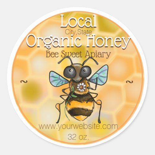 Adorable Honey Bee Labels