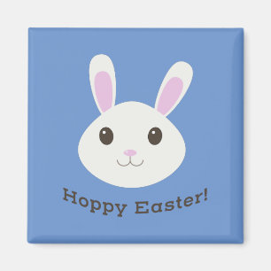 Adorable Hoppy Easter Bunny Magnet
