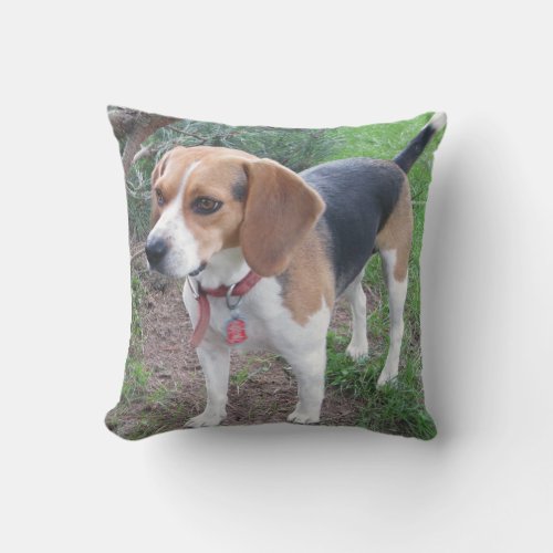 Adorable Houndie Beagle Pillow