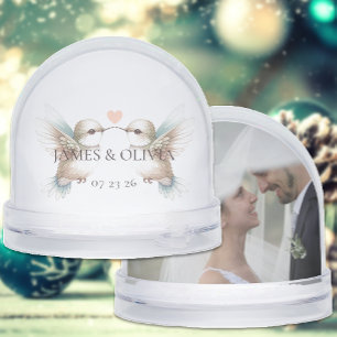 Adorable Hummingbird Add Photo Dome  Snow Globe