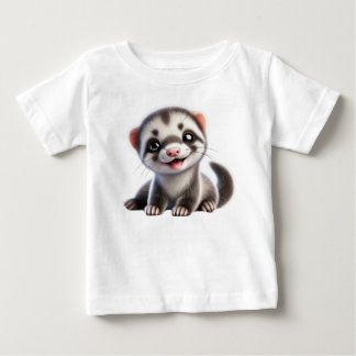 Adorable Hurón Baby Baby T-Shirt