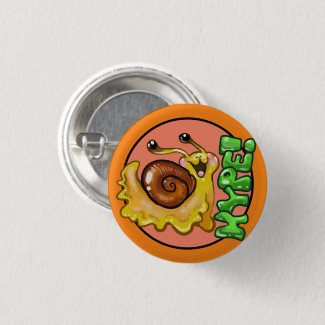 Adorable HYPE! Snail Emote Button