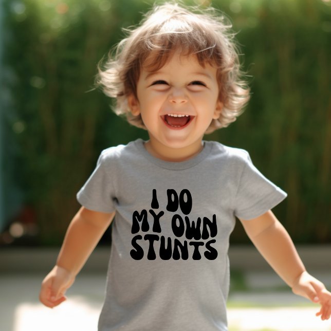  Adorable "I Do My Own Stunts" Boys Toddler T-shirt (Creator Uploaded)
