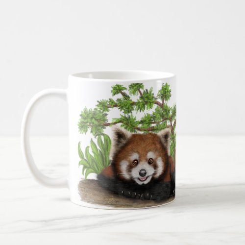 Adorable I Loved Red Panda Kids Coffee Mug