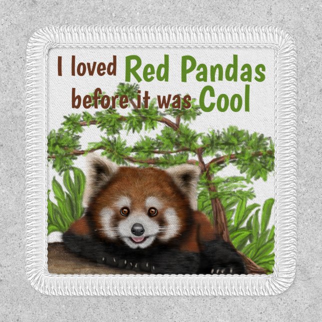 Adorable I Loved Red Panda Kids Patch (Front)