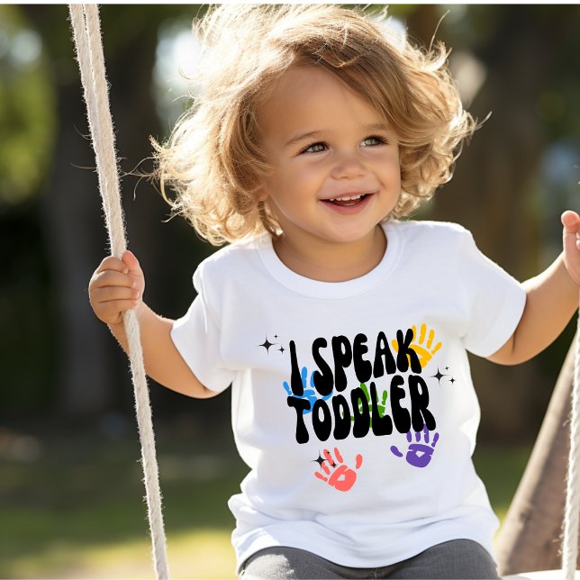 Adorable "I Speak Toddler" Toddler Girls T-Shirt (Creator Uploaded)