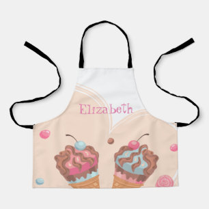 Adorable Ice creams Personalized Apron