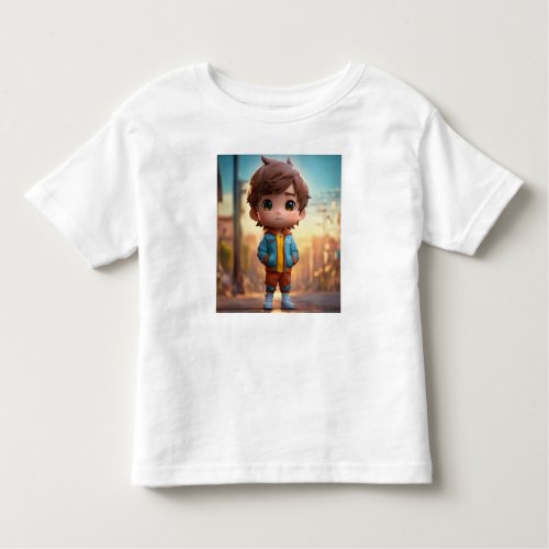 Adorable in 4D Capturing Cuteness in Full Bloom Toddler T_shirt