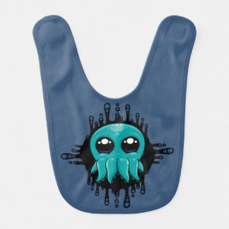 Adorable Inky Baby Octopus Friend Bib