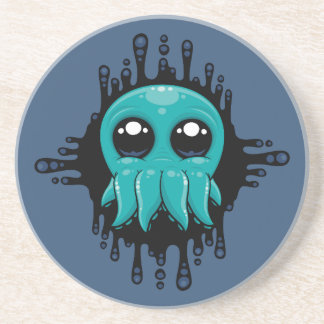 Adorable Inky Baby Octopus Friend Coaster