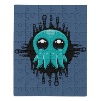 Adorable Inky Baby Octopus Friend Jigsaw Puzzle