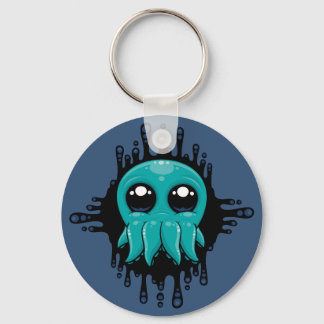 Adorable Inky Baby Octopus Friend Keychain