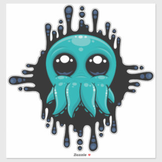 Adorable Inky Baby Octopus Friend Sticker
