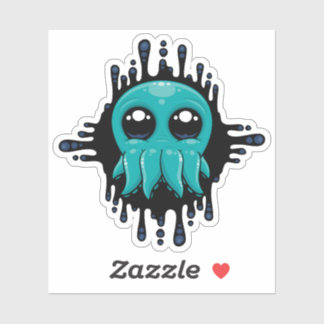 Adorable Inky Baby Octopus Friend Sticker