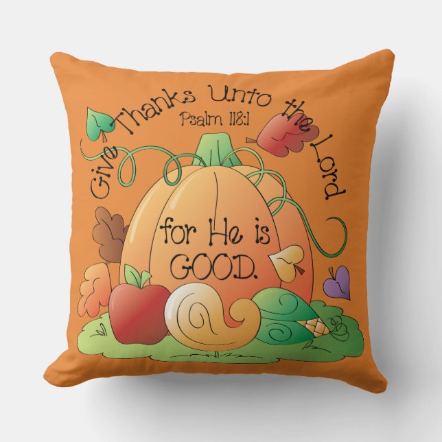 Adorable Inspirational Throw Pillow (Front)