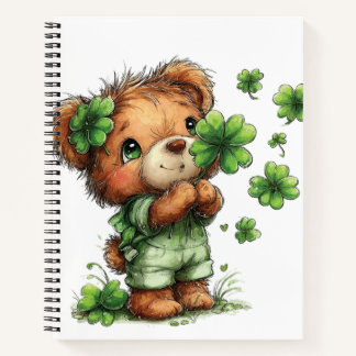 ADORABLE IRISH THEMED TEDDY BEAR NOTEBOOK