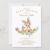 Adorable Kangaroo Mom & Baby Boys Baby Shower Invitation (Front)