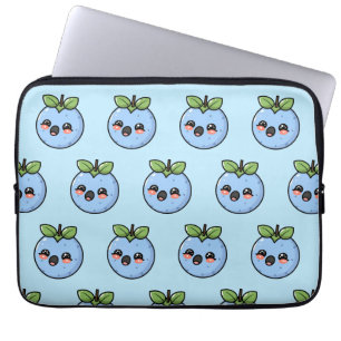 adorable Kawaii Blueberry Plushii Laptop Sleeve