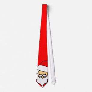 Adorable Kawaii Cartoon Santa Tie