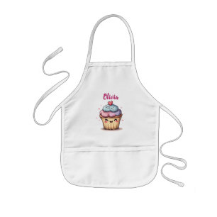 Adorable Kawaii Cupcake Kids' Apron