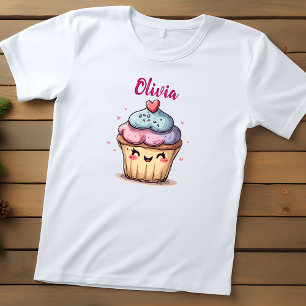 Adorable Kawaii Cupcake Toddler T-shirt