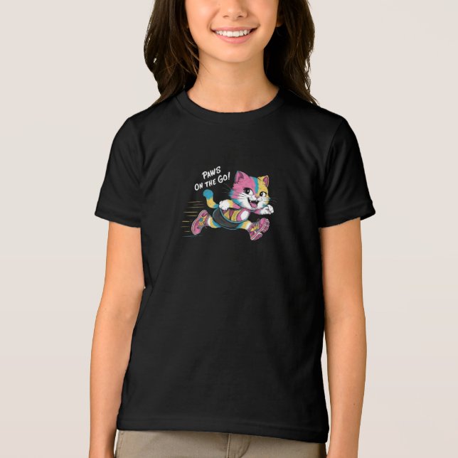 Adorable Kawaii Happy Character T-Shirt: Whimsical Tri-Blend Shirt (Front)