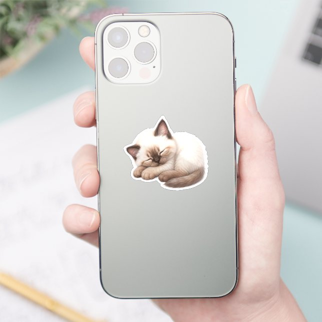 Adorable Kawaii Kitten Sticker (Phone)