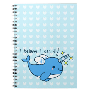 Adorable Kawaii Narwhal Notebook