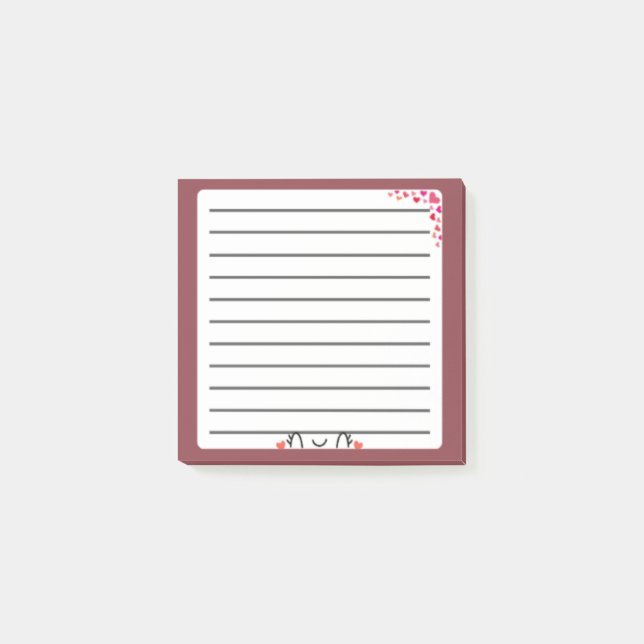 Adorable Kawaii Note: Delightful Digital  Post-it Notes (Front)