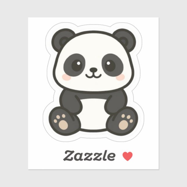  Adorable Kawaii Panda Cartoon Sticker (Sheet)
