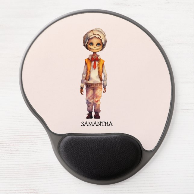 Adorable Kid Zombie - Cute Halloween Gel Mouse Pad (Front)