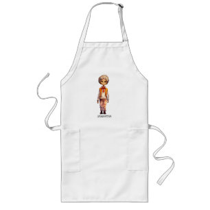 Adorable Kid Zombie - Cute Halloween Long Apron