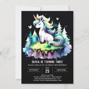 Adorable Kids Horse Birthday Invitation