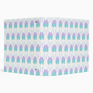 Adorable Kids Monster Character 3 Ring Binder