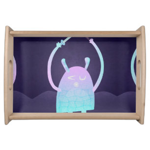 Adorable Kids Monster Character Serving Tray