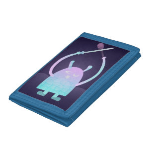 Adorable Kids Monster Character Tri-fold Wallet