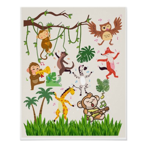 Adorable Kids Room Design Poster