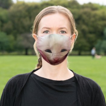 Adorable Kitten Adult Cloth Face Mask by MehrFarbeImLeben at Zazzle