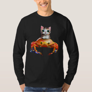 Adorable Kitten and Giant Crab  1 T-Shirt