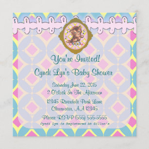 Adorable Kitten Baby Shower Event Announcement -