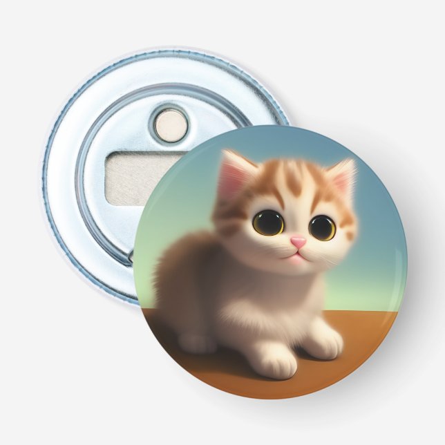 Adorable Kitten Bottle Opener (Front)