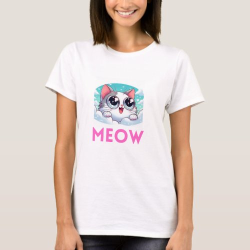 Adorable Kitten Faces T_Shirt Design