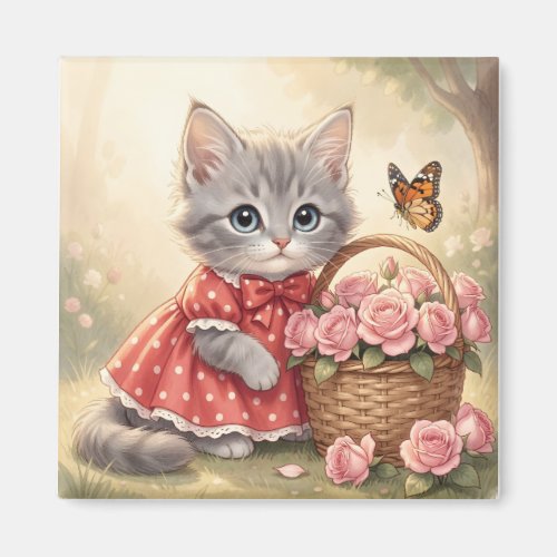 adorable kitten magnet