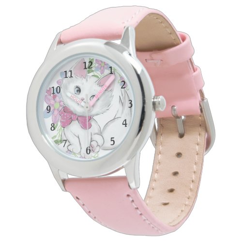 Adorable Kitten PInk Flowers Girls First Watch