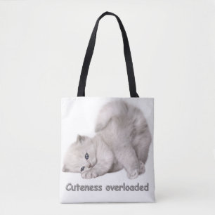 Adorable Kitten Portrait Tote Bag