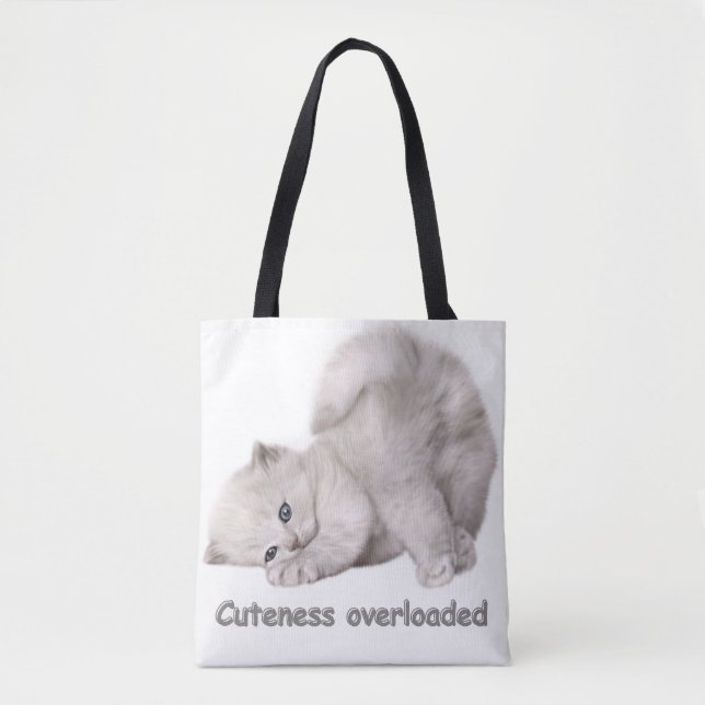 Adorable Kitten Portrait Tote Bag (Front)