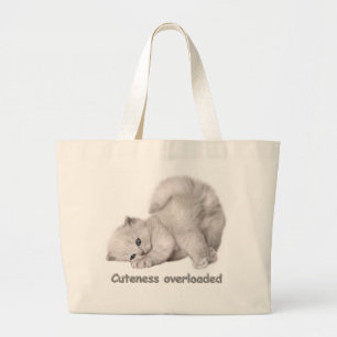 Adorable Kitten Portrait Tote Bag