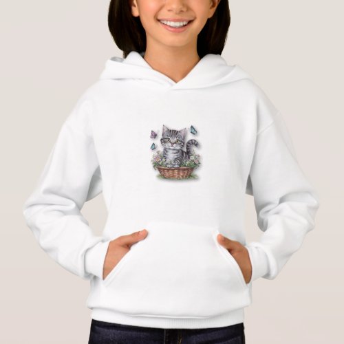 Adorable Kitten T_Shirt for Kids Hoodie